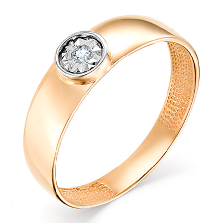 Кольцо, золото, бриллиант, 1-106-752
